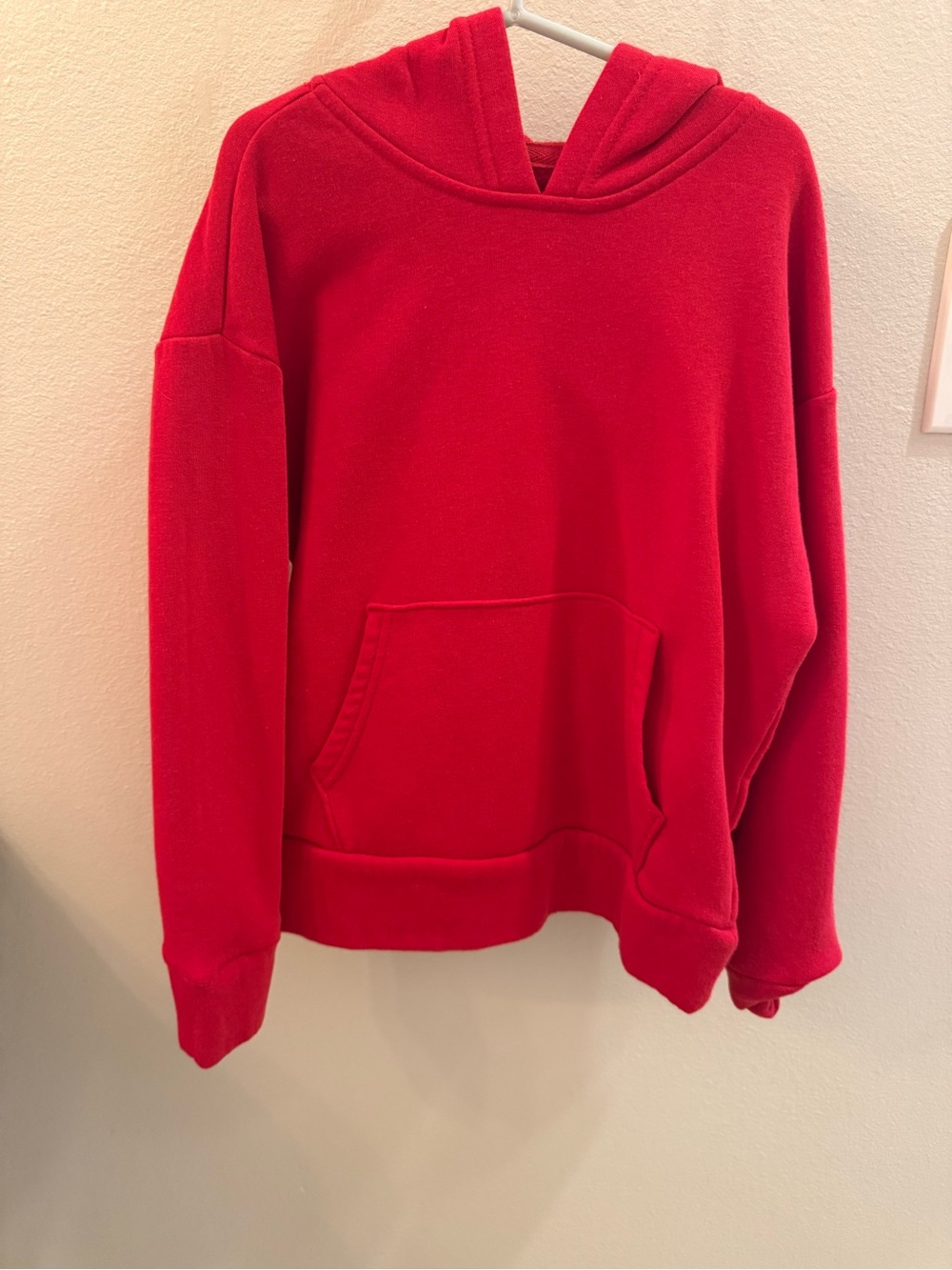 Old Navy Bright Red Kid’s Hooded Pullover Sweater